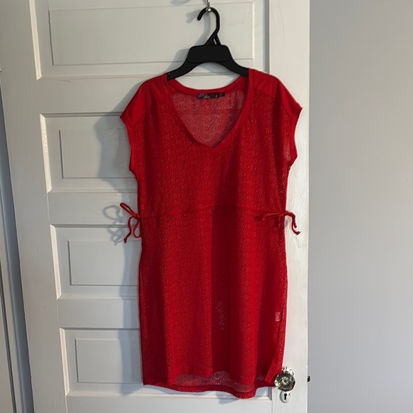 Prana Red Swim Cover-Up - Picture 1 of 4